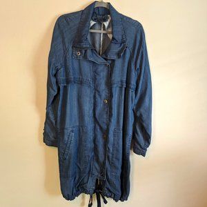 Nwot My Anorak Chambray Jacket From Evereve